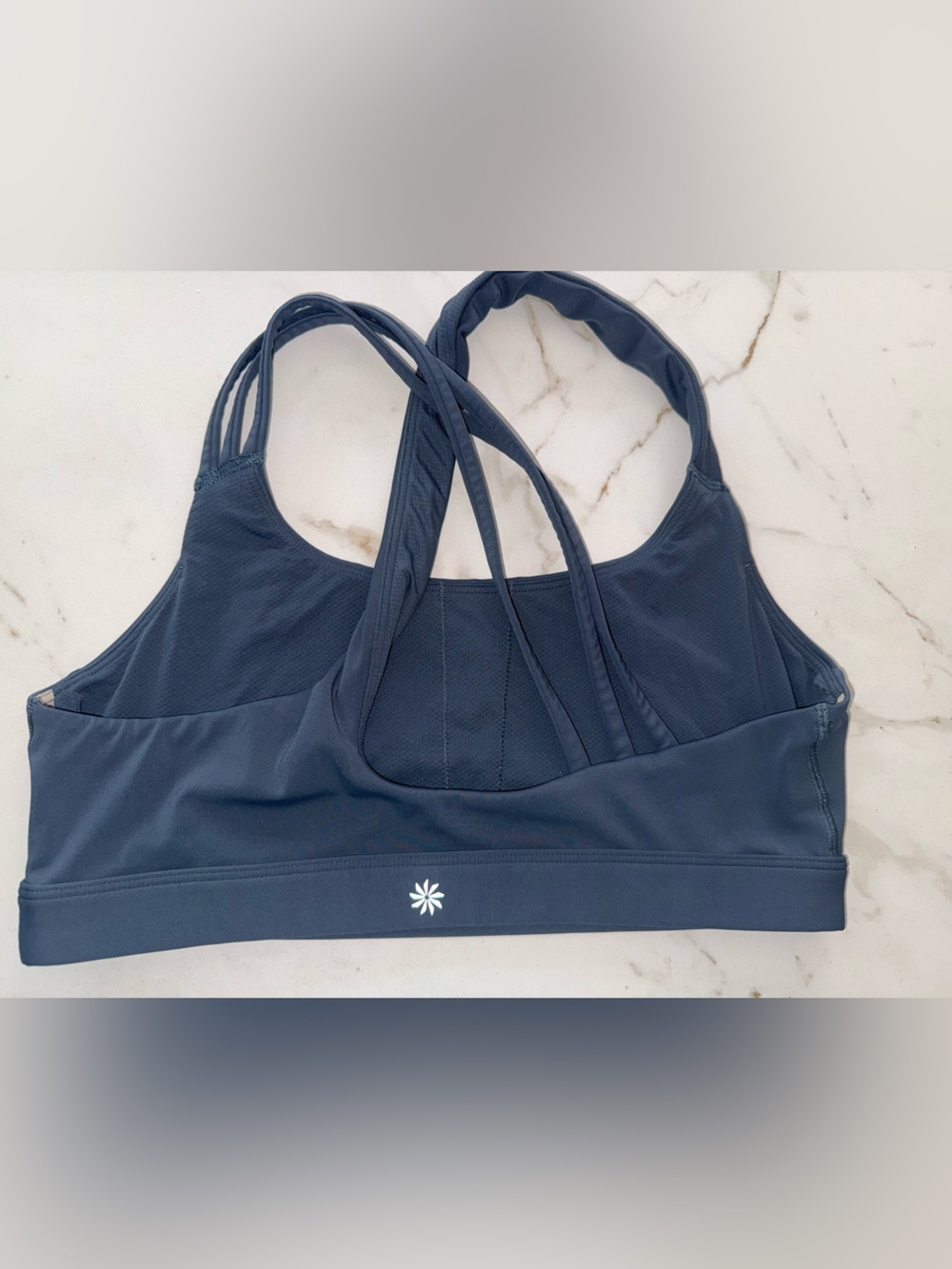 Athleta Train Free Sports Bra Bundle | Black & Steel granite Blue |Large 🖤💙 - Picture 6 of 11